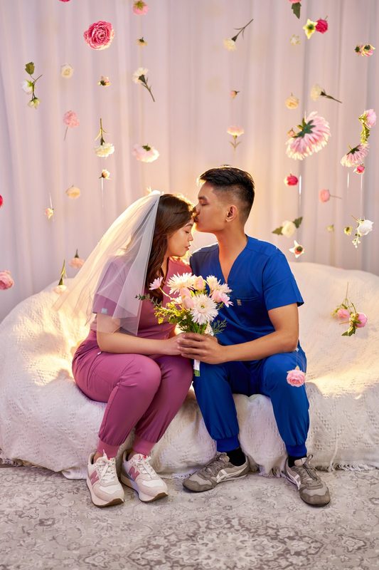 Flower Rainfall birthday photoshoot concept sample at Cielo Studio Makati